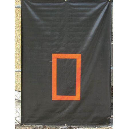 CageSaver H.D. Backdrop (Black with Orange Strike Zone)