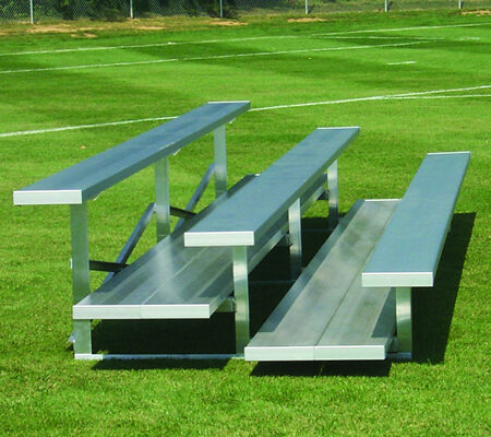 "Preferred" 3-Row Aluminum Bleacher 7.5' L