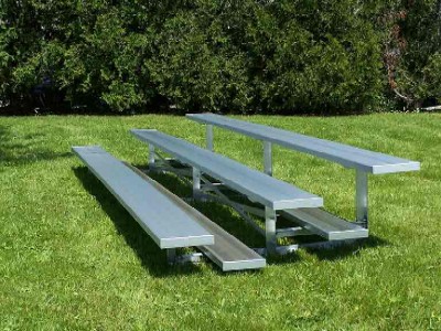 3 Row Aluminum Low Rise Bleacher 24' L