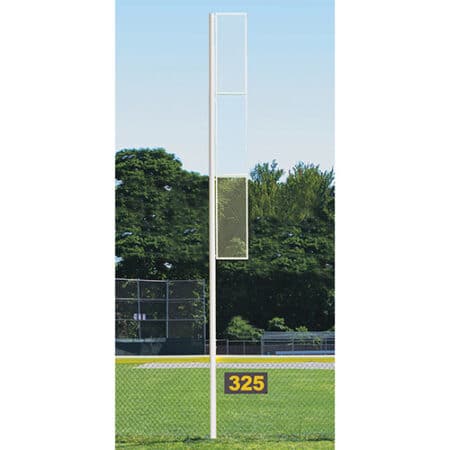 Professional Foul Pole 20' - White (Pair)